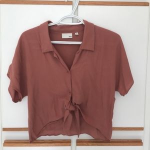 Wilfred Free Tie Front Blouse